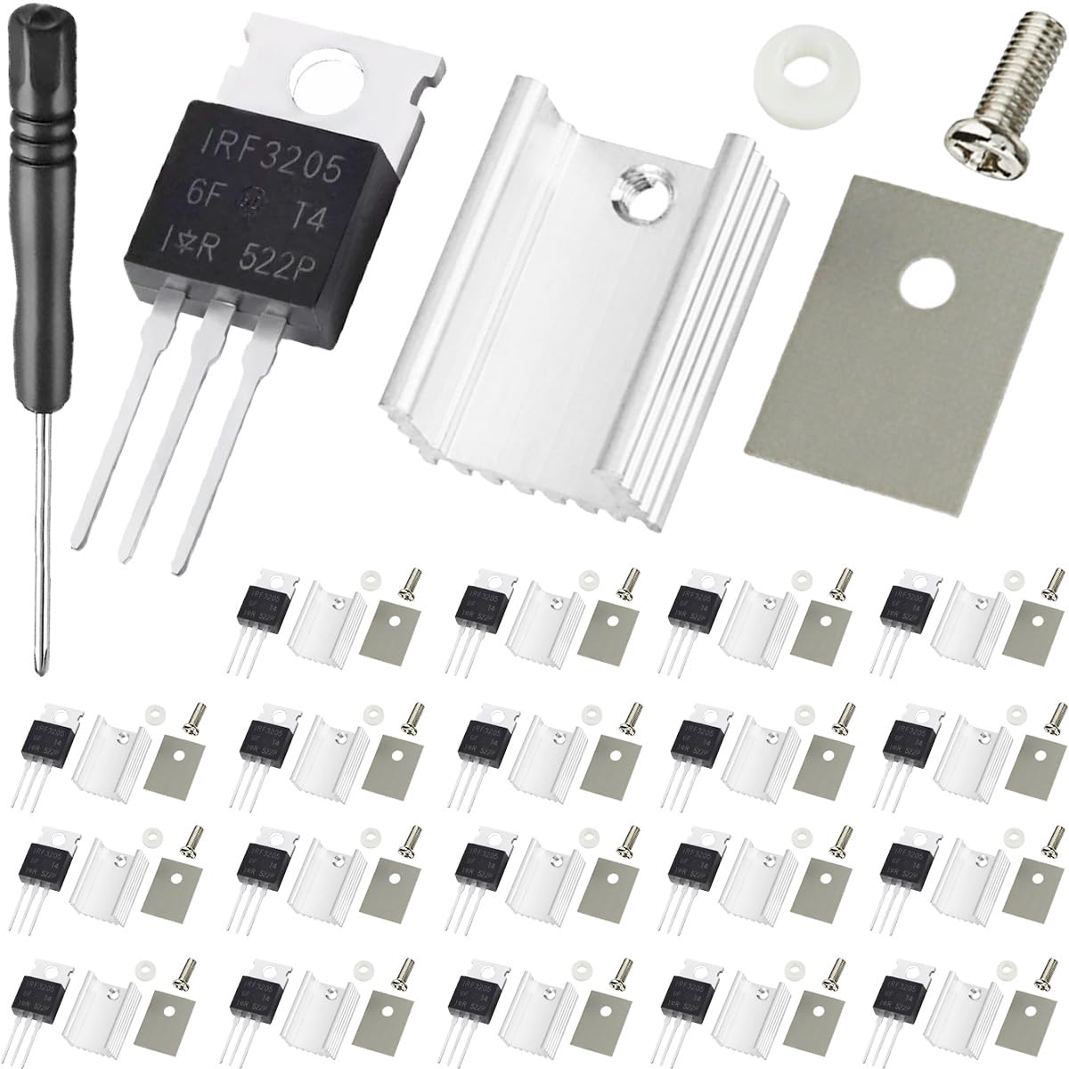Amazon.co.jp: DAOKAI MOSFETトランジスタIRF3205 モスフェット